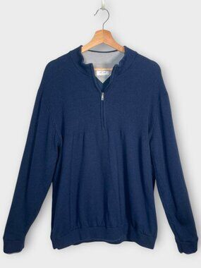 AdiPure by Adidas 1/4 Zip Sweater Pullover XL Wool Blend Lined Golf Performance